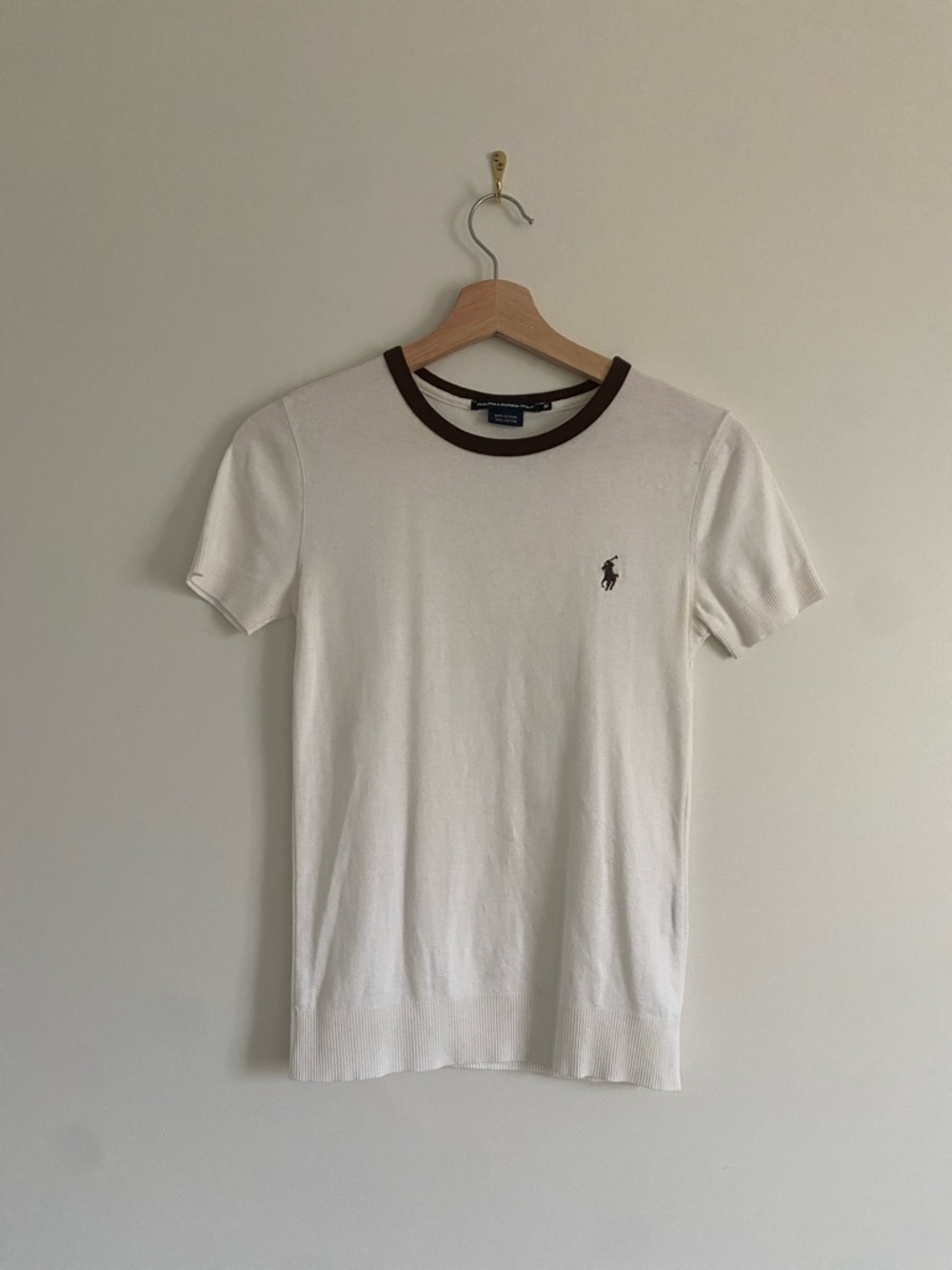 Ralph Lauren Golf | Fitted Ringer Tee | Cotton | S/M - Picture 2 of 6